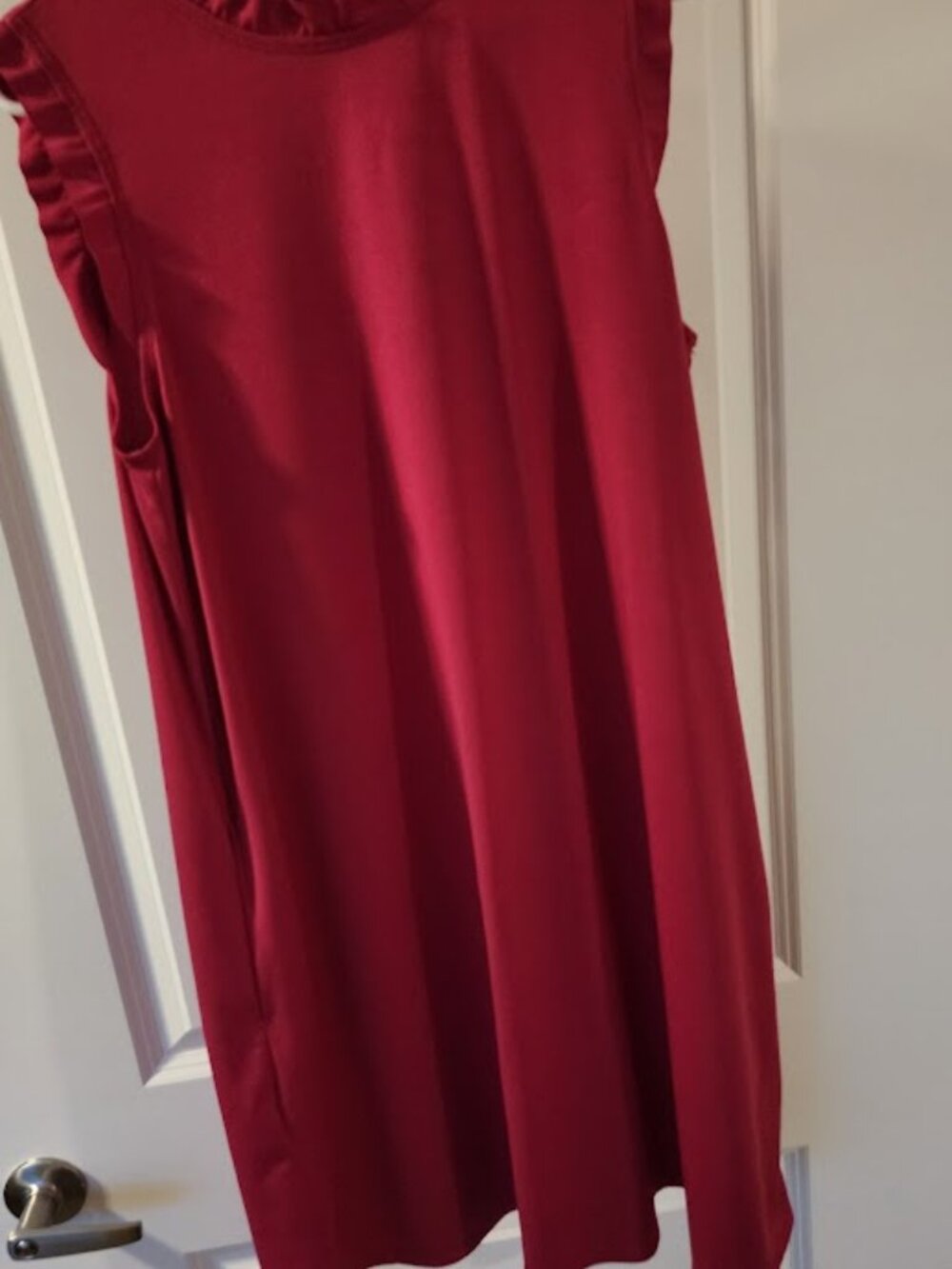 Apt 9 burgundy ruffle dress